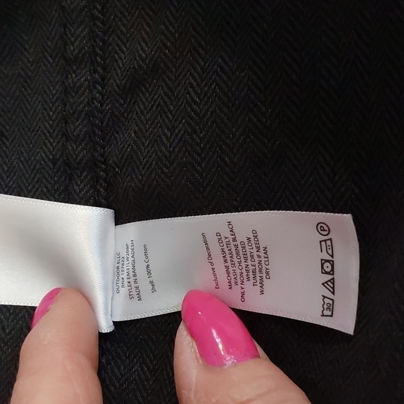 Eddie Bauer- Mens Black Pocket Longsleeve Button Down Shirt Excellent! Sz.XXL - Picture 9 of 9